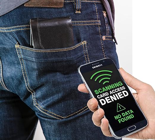 Tap and Share Premium NFC & RFID Blocking Card - 4 Pack | Premium Contactless NFC Credit Debit Card Passport Protector Blocker Set for Men & Women, Elegant Slim Design Perfectly fits in Wallet/Purse