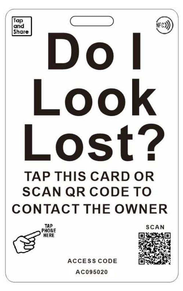 Smart NFC 'Air Crew' Luggage Tags with Smart Passive Tracking | 2-Pack