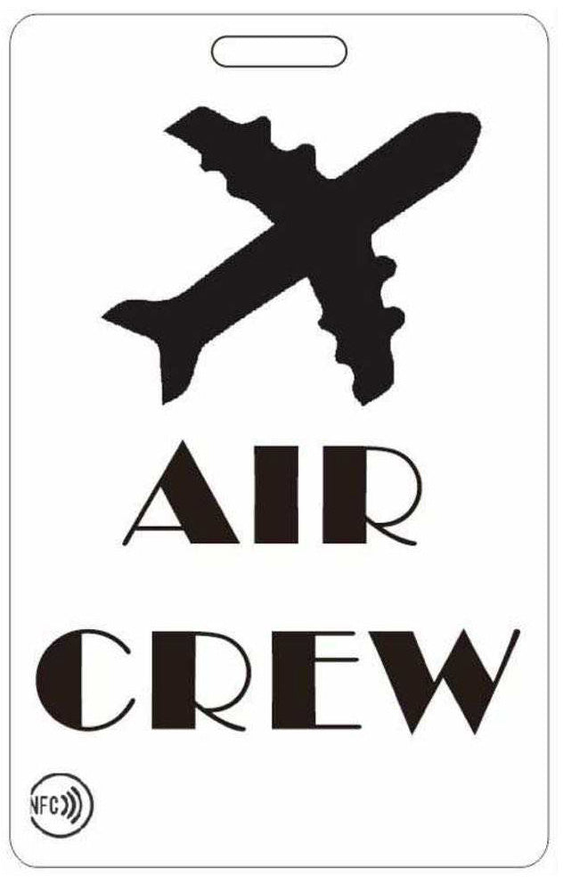 Smart NFC 'Air Crew' Luggage Tags with Smart Passive Tracking | 2-Pack