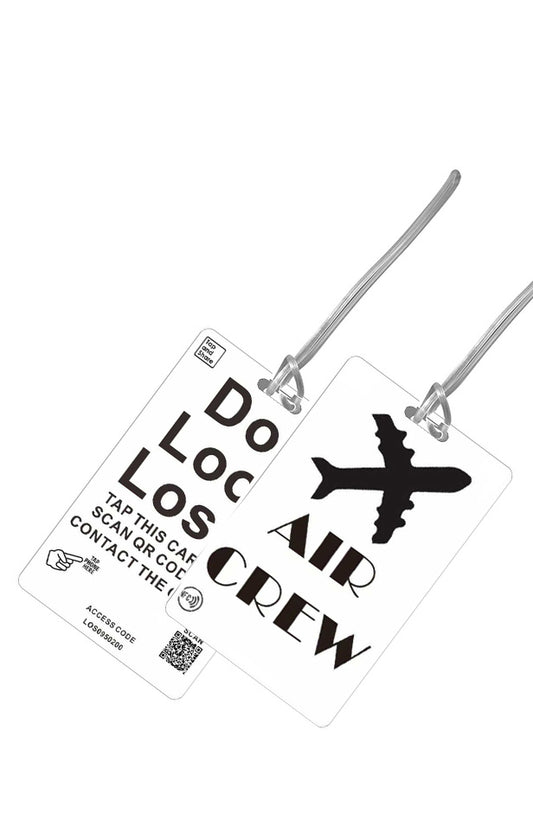 Smart NFC 'Air Crew' Luggage Tags with Smart Passive Tracking | 2-Pack