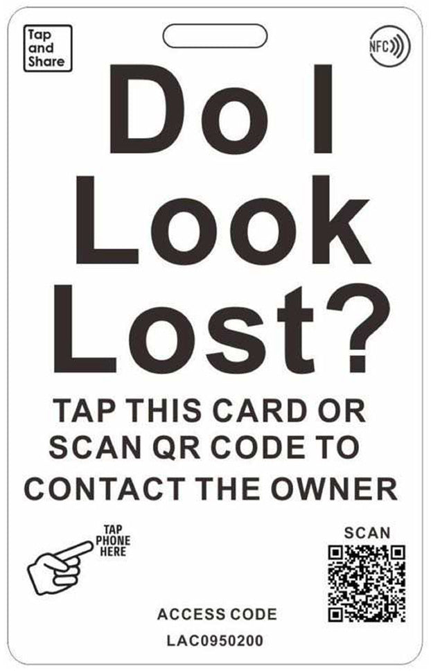 Smart NFC 'Fragile' Luggage Tags with Smart Passive Tracking | 2-Pack