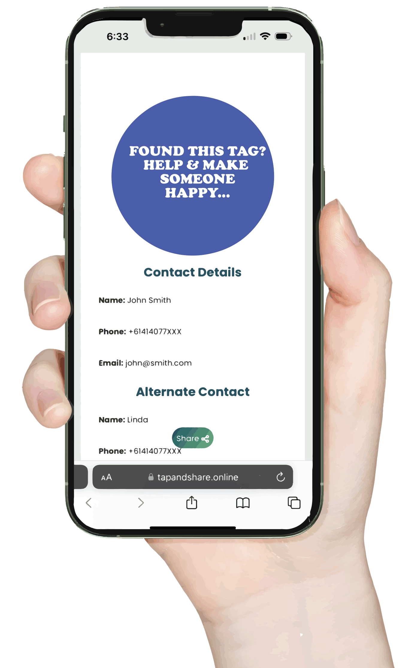 Smart NFC Tag | Luggage & Travel | Keyring Tag with Smart Passive Tracking