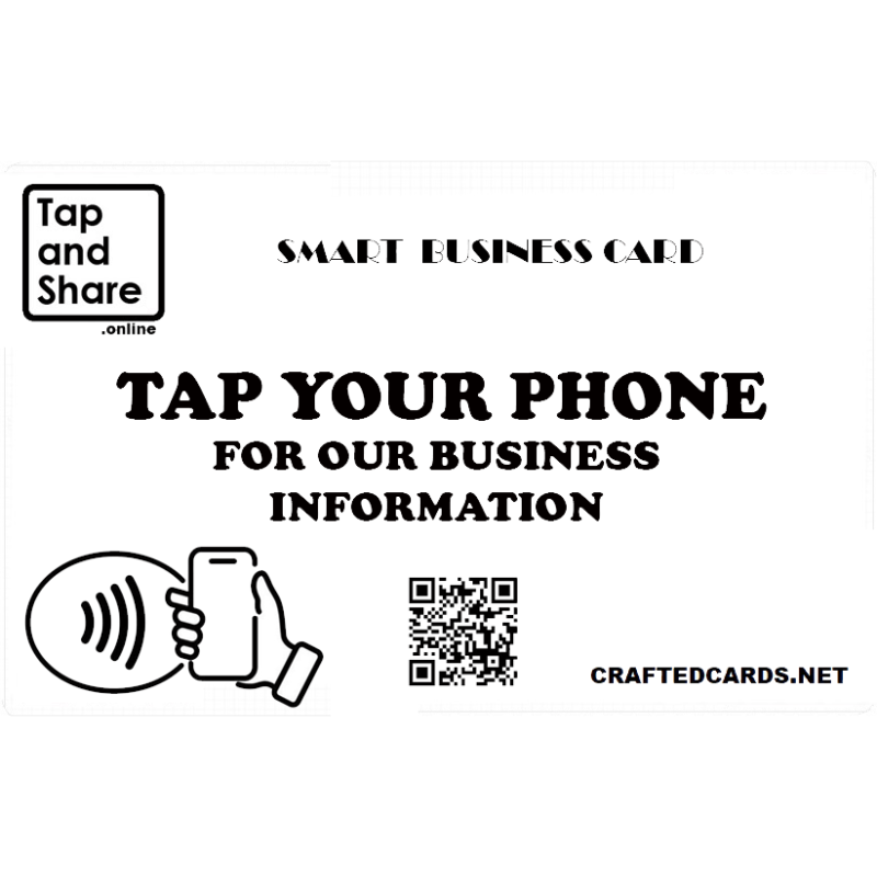 Smart Counter NFC Next Generation Business Card - White (Without Stand)