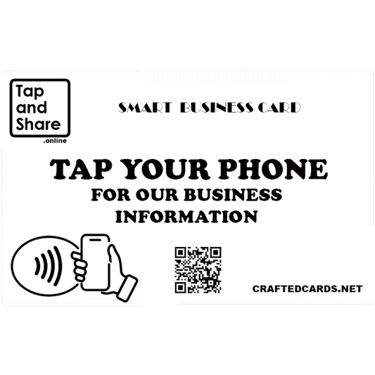 Smart Counter NFC Next Generation Business Card - White (Without Stand)