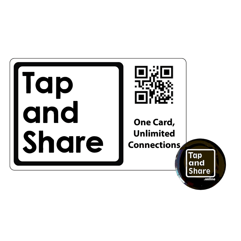 Smart NFC Business One Card & Button - One Card Bundle