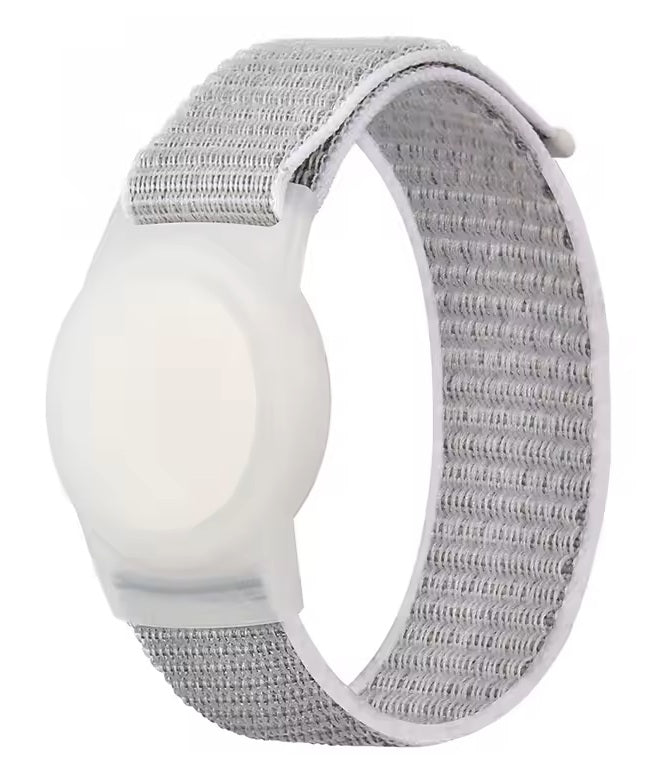 Dementia & Disability Smart Tracker Wrist/Ankle Band – Works with Apple Find My (iOS Only) | Water-Resistant, Replaceable Battery, Includes Tracking Tag - Gray