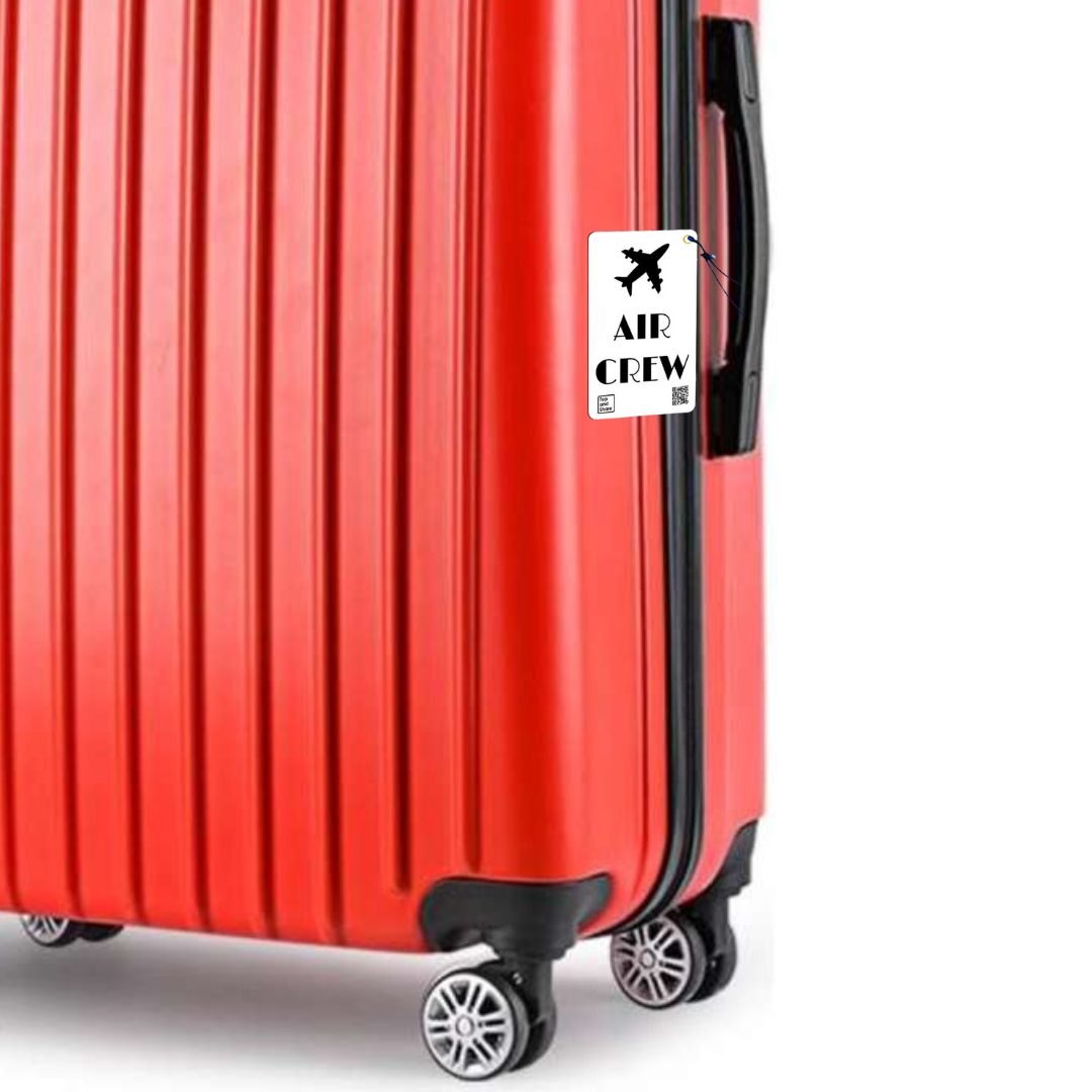 Smart NFC 'Air Crew' Luggage Tags with Smart Passive Tracking | 2-Pack