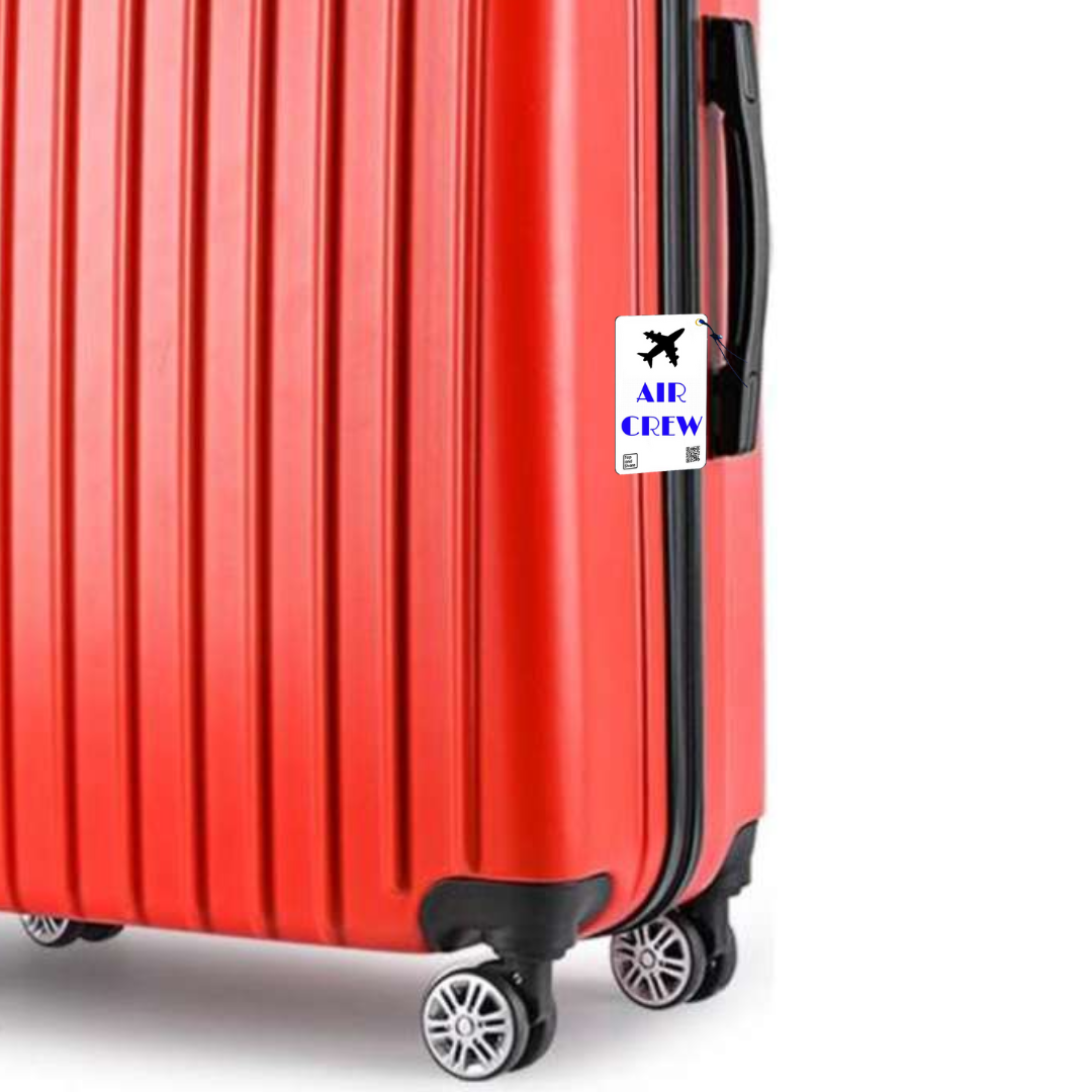 Blue Smart NFC 'Air Crew' Luggage Tags with Smart Passive Tracking | 2-Pack