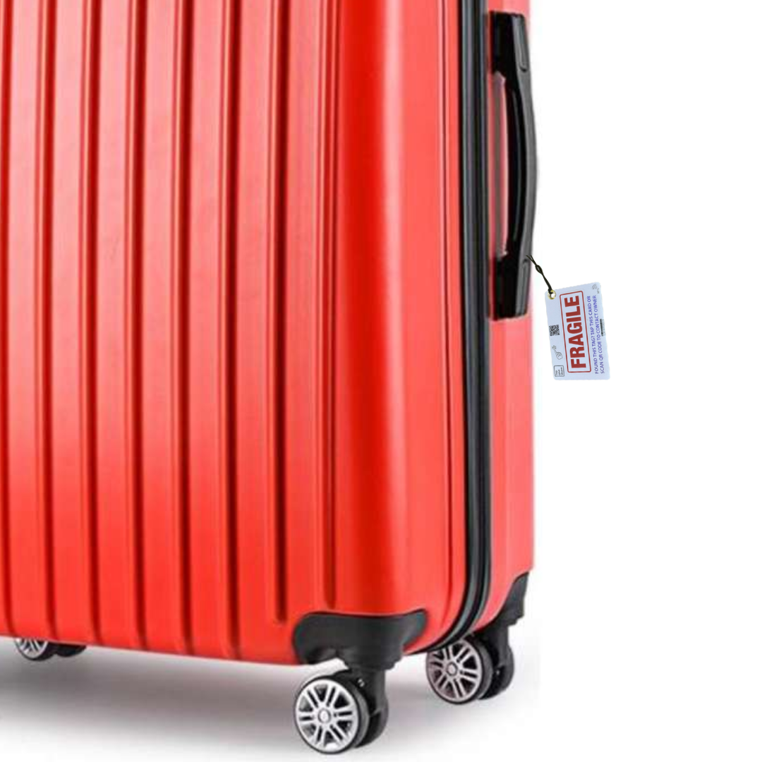 Smart NFC 'Fragile' Luggage Tags with Smart Passive Tracking | 2-Pack