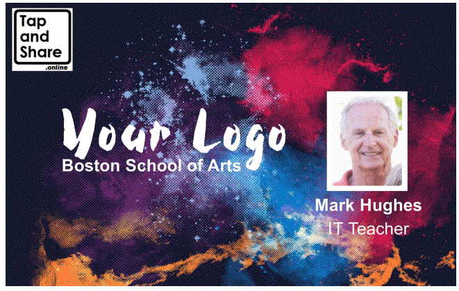 Contactless Sharing Fully Customisable Double Sided Smart NFC Social Sharing Card