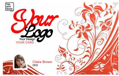 Fully Customisable Single Sided Smart NFC Business Card