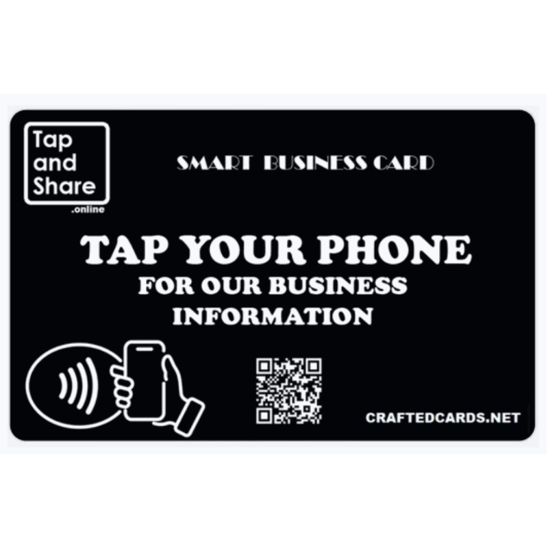 Smart Counter NFC Next Generation Business Card - Black (Without Stand)
