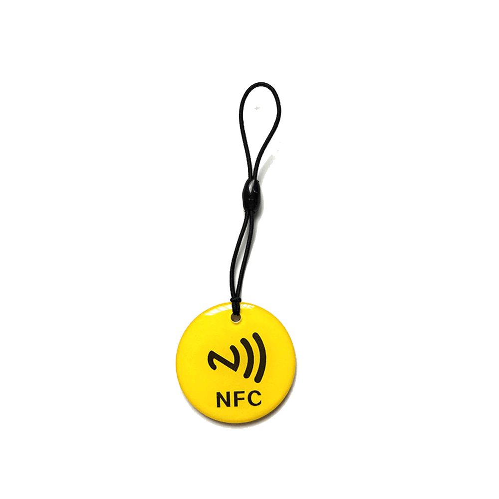 Smart Contactless NFC Business Profile - Circular Key Ring