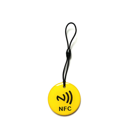 Smart Circular NFC Luggage & Travel Keyring Tag with Passive Tracking