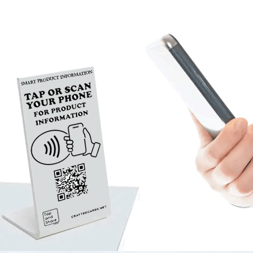 Smart Product Information Display With NFC Chip & Dynamic QR Code